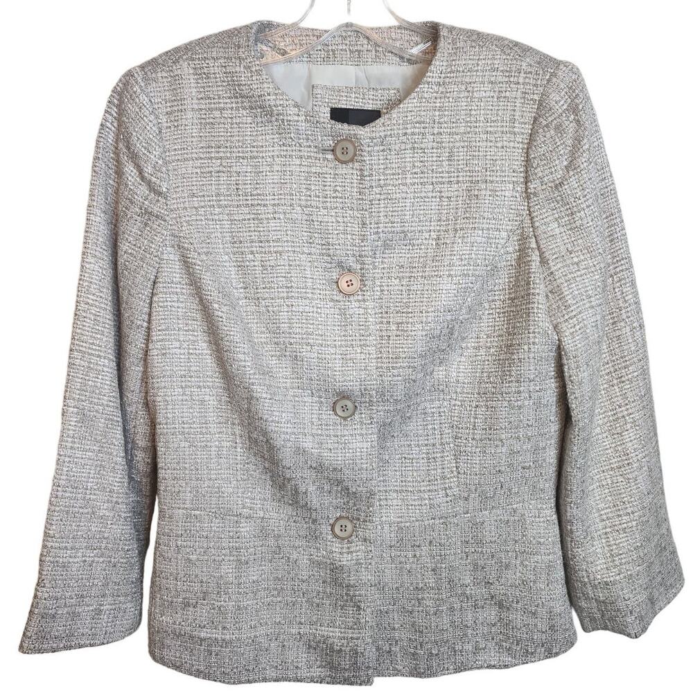 The Limited Cream/Tank 4-Button Blazer Jacket, Small